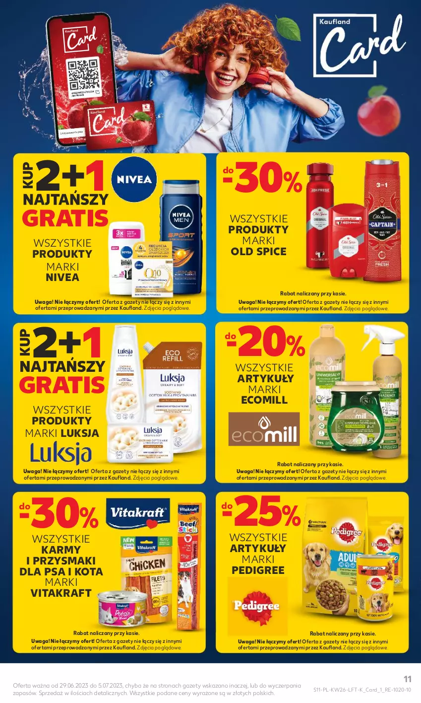 Gazetka promocyjna Kaufland - Gazetka tygodnia - ważna 29.06 do 05.07.2023 - strona 11 - produkty: Gra, Luksja, Nivea, Old Spice, Pedigree, Przysmaki, Vitakraft, Waga