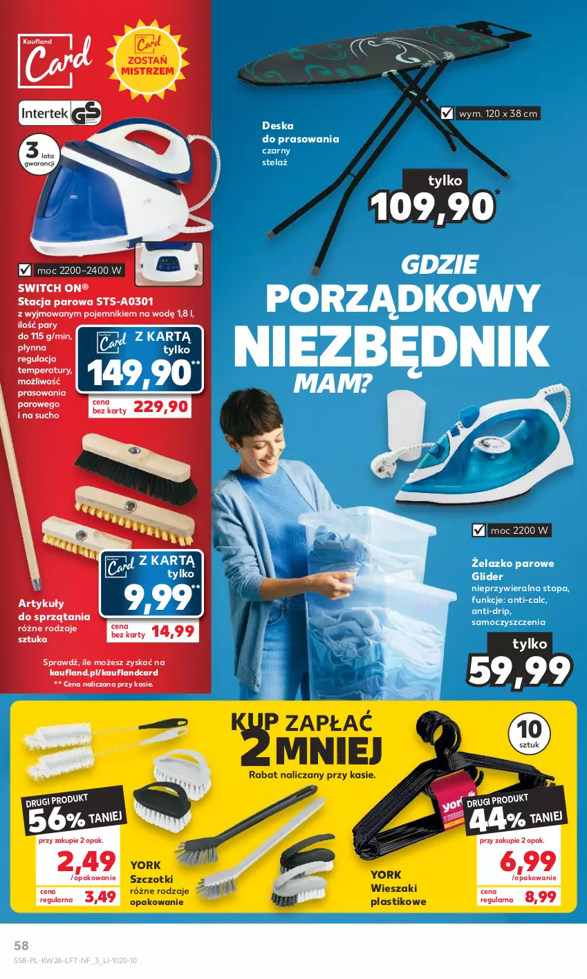 Gazetka promocyjna Kaufland - Gazetka tygodnia - ważna 29.06 do 05.07.2023 - strona 58 - produkty: Deska do prasowania, Pojemnik, Por, Top, Wieszak