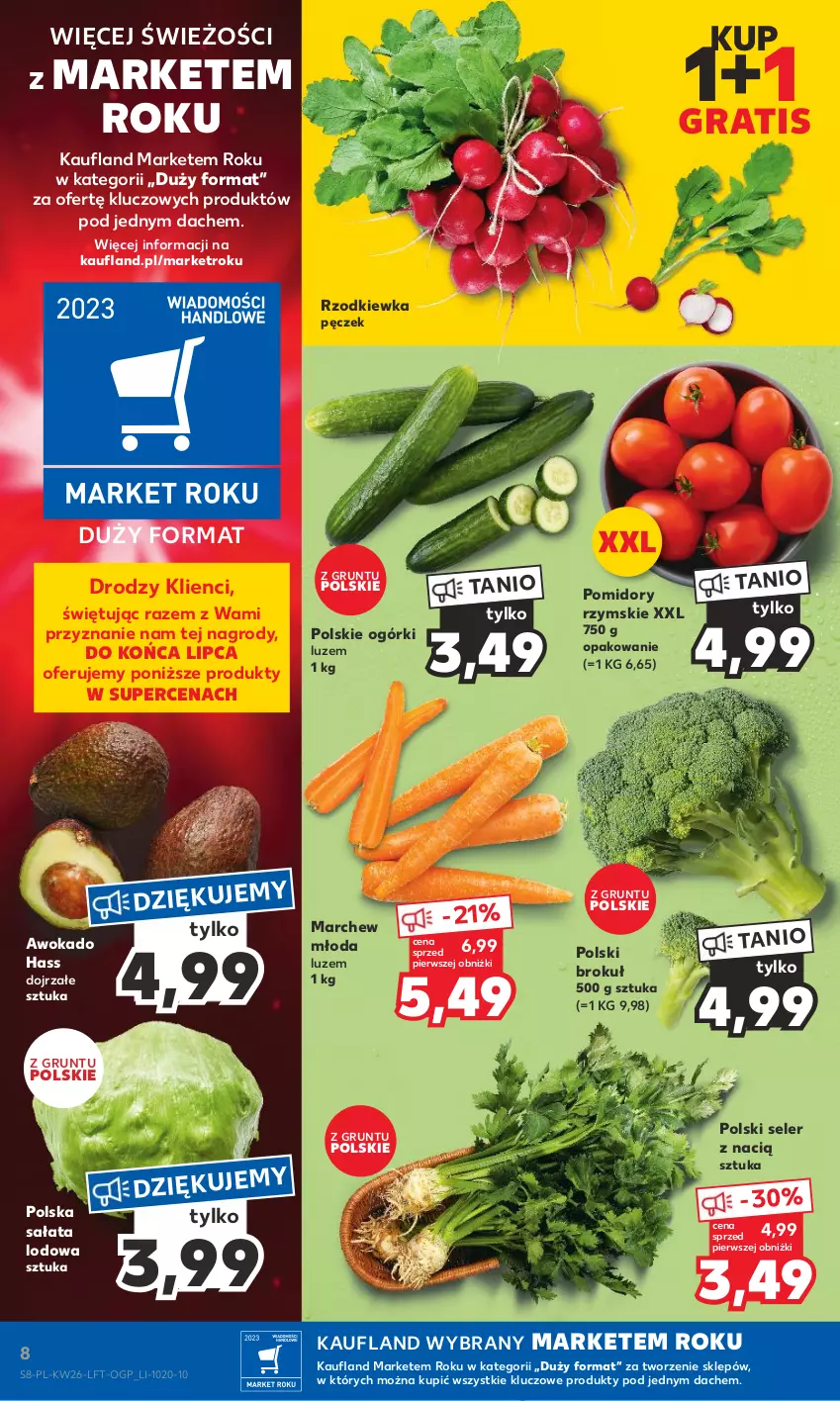 Gazetka promocyjna Kaufland - Gazetka tygodnia - ważna 29.06 do 05.07.2023 - strona 8 - produkty: Gra, Grunt, Pomidory, Rzodkiewka, Sałat, Sałata lodowa