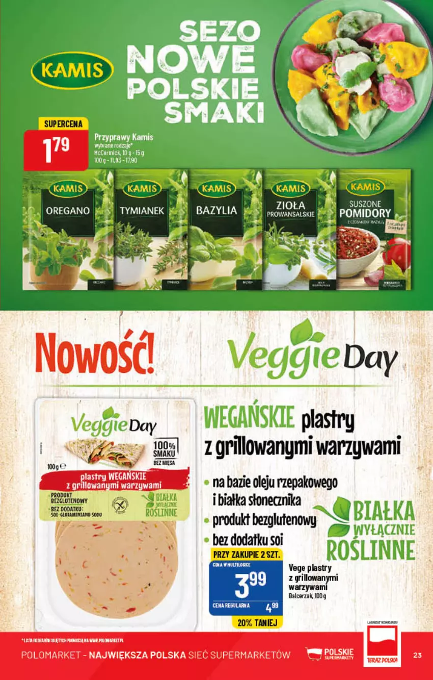 Gazetka promocyjna PoloMarket - Gazetka pomocyjna - ważna 20.04 do 26.04.2022 - strona 23 - produkty: Bazyl, Bazylia, Grill, Kiwi, LG, Olej, Warzywa