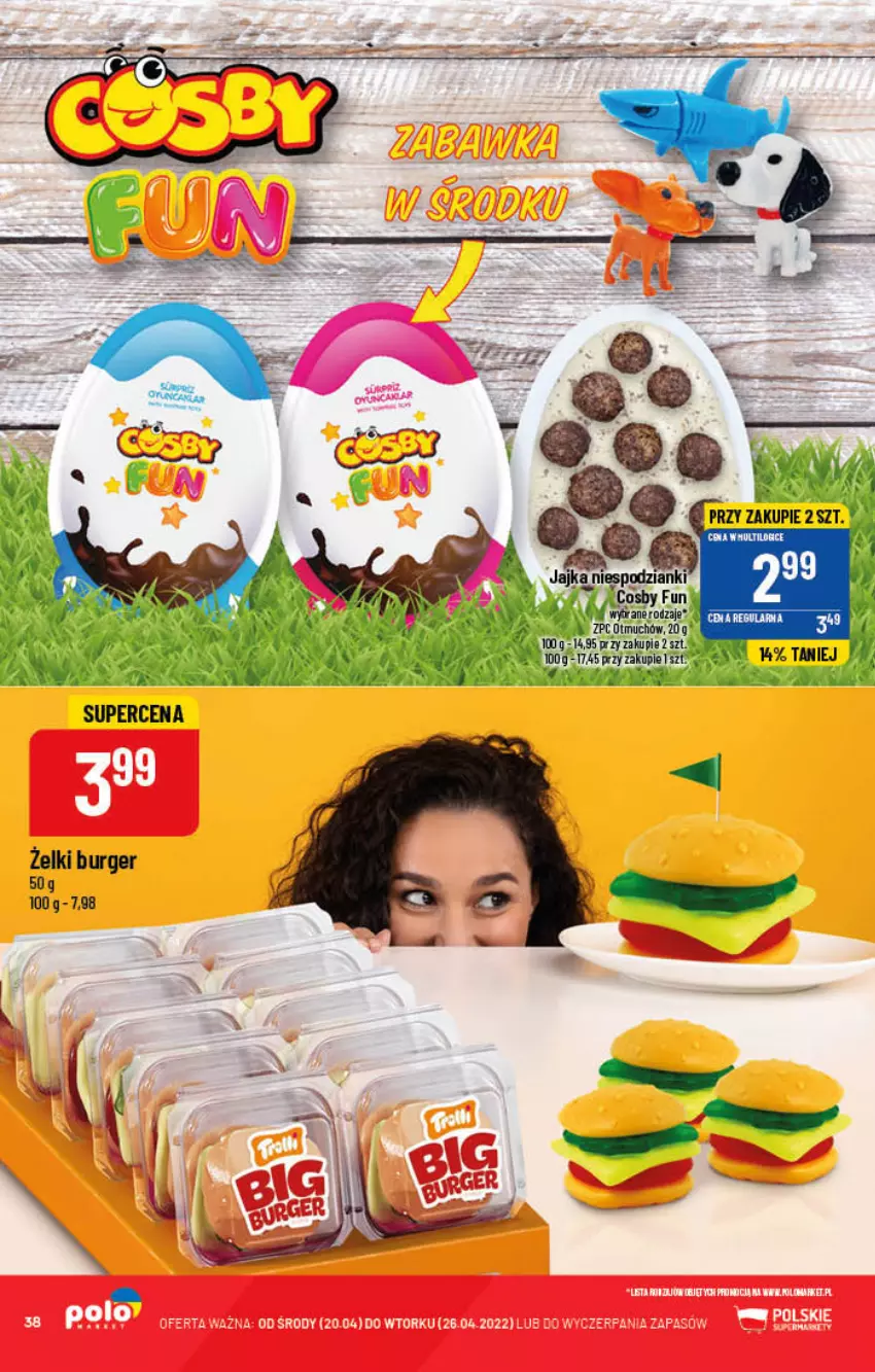 Gazetka promocyjna PoloMarket - Gazetka pomocyjna - ważna 20.04 do 26.04.2022 - strona 38 - produkty: Burger