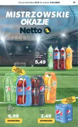Gazetka promocyjna Netto - Oferta na Mundial - Gazetka - ważna od 03.12 do 03.12.2022 - strona 13 - produkty: Pepsi max, Mirinda, Pepsi