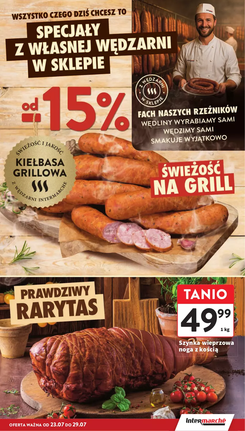 Gazetka promocyjna Intermarche - Gazetka promocyjna - ważna 23.07 do 29.07.2026 - strona 13 - produkty: Szynka, Szynka wieprzowa