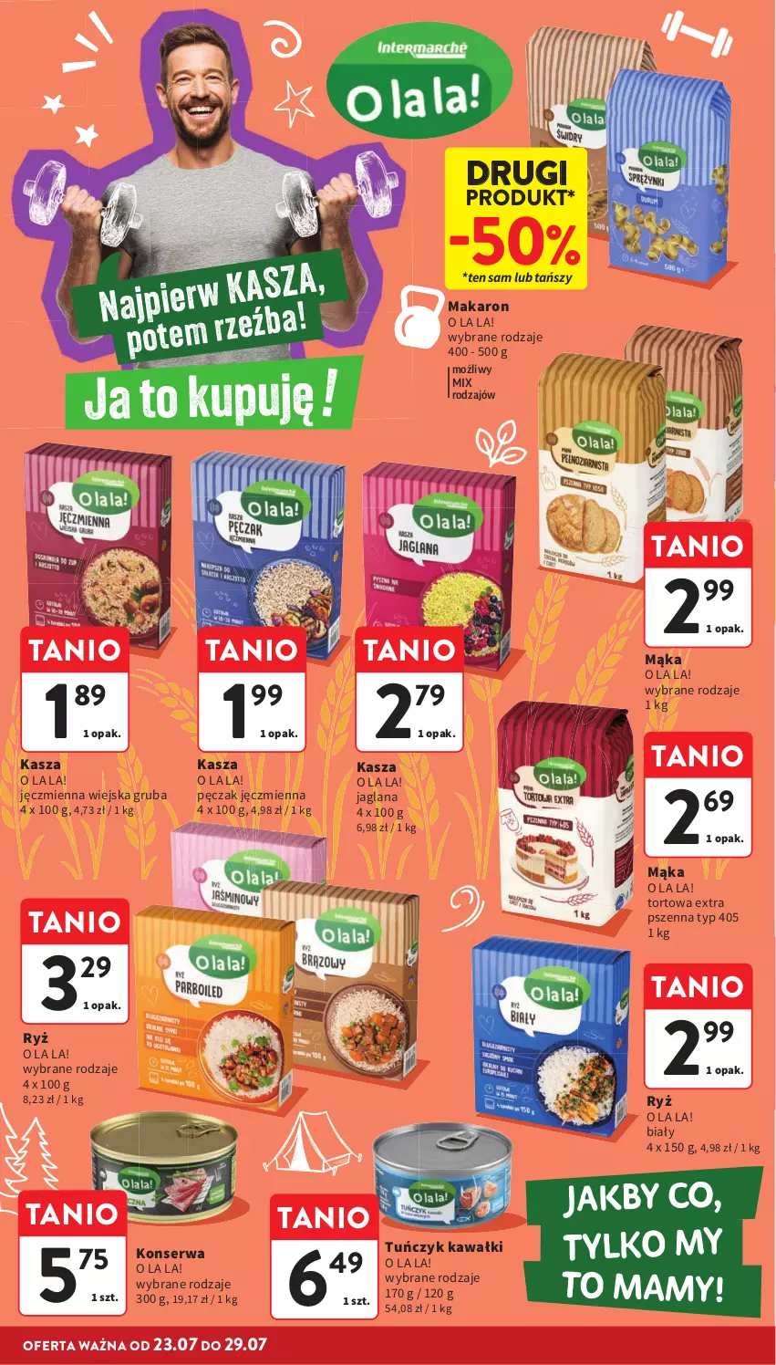Gazetka promocyjna Intermarche - Gazetka promocyjna - ważna 23.07 do 29.07.2026 - strona 32 - produkty: Kasza, Kawa, LANA, Mąka, Makaron, Ryż, Ser, Tuńczyk