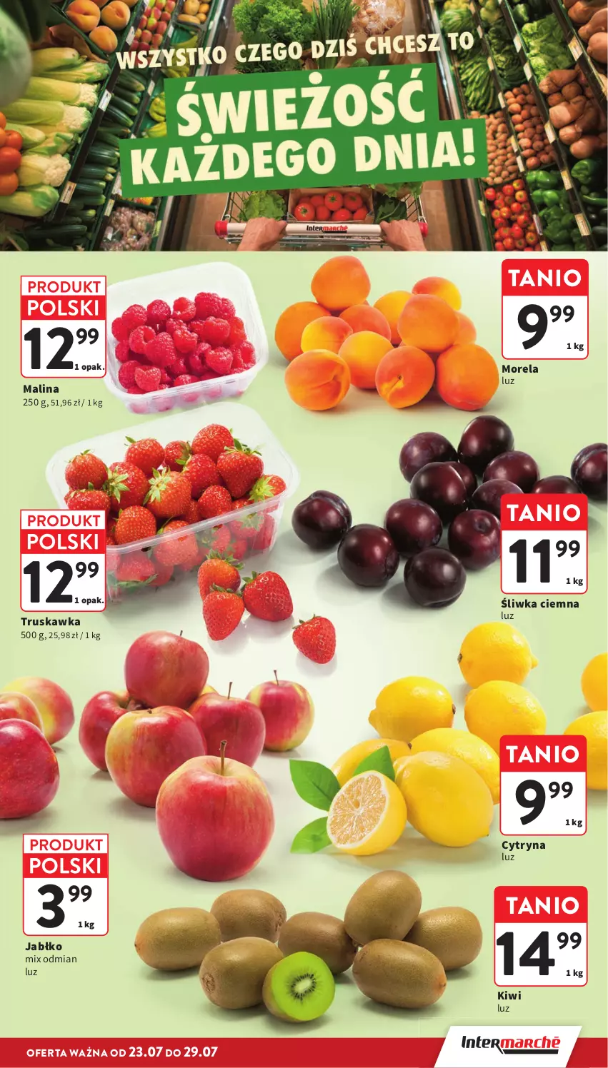 Gazetka promocyjna Intermarche - Gazetka promocyjna - ważna 23.07 do 29.07.2026 - strona 7 - produkty: Kiwi, Morela