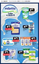 Gazetka promocyjna Netto - Od Poniedziałku - Gazetka - ważna od 08.06 do 08.06.2024 - strona 12 - produkty: Ser, Jogurt, Kefir naturalny, Napój jogurtowy, Ser kozi, Podlaski, Edam, Napój, Emmental, Kefir