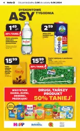 Gazetka promocyjna Netto - Od Poniedziałku - Gazetka - ważna od 08.06 do 08.06.2024 - strona 4 - produkty: Tchibo, Ser, Mus, Papier, Kawa mielona, Kawa, Papier toaletowy, Muszynianka, Foxy, Deser, Woda, Mleko, Fa