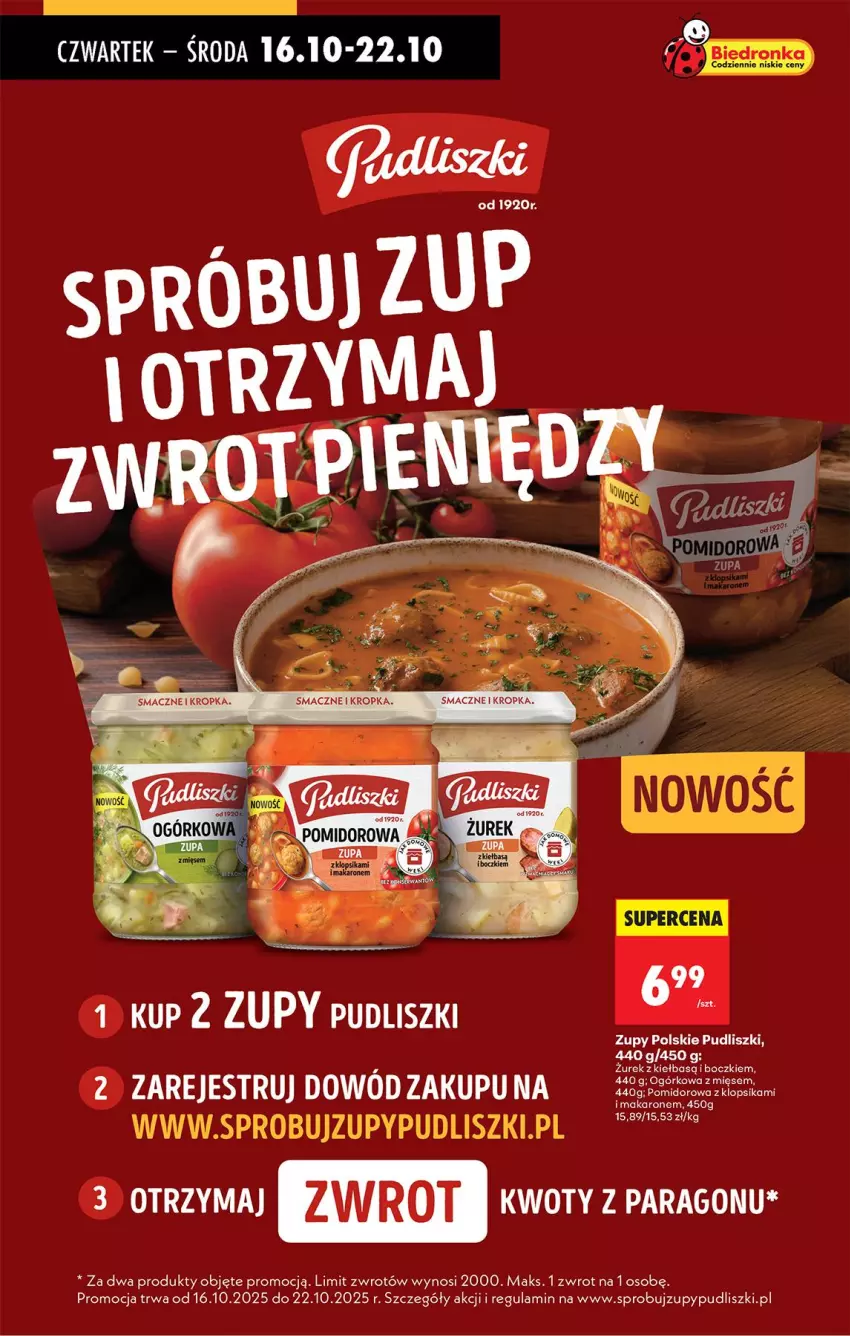 Gazetka promocyjna Biedronka - Od Czwartku - ważna 16.10 do 22.10.2025 - strona 39 - produkty: Makaron, Pudliszki, Zupa