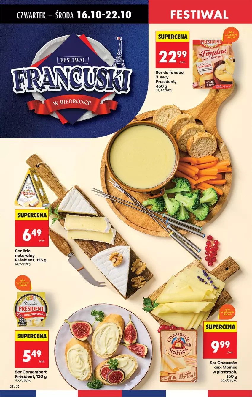 Gazetka promocyjna Biedronka - Od Czwartku - ważna 16.10 do 22.10.2025 - strona 46 - produkty: Brie, Camembert, Fondue, Ser