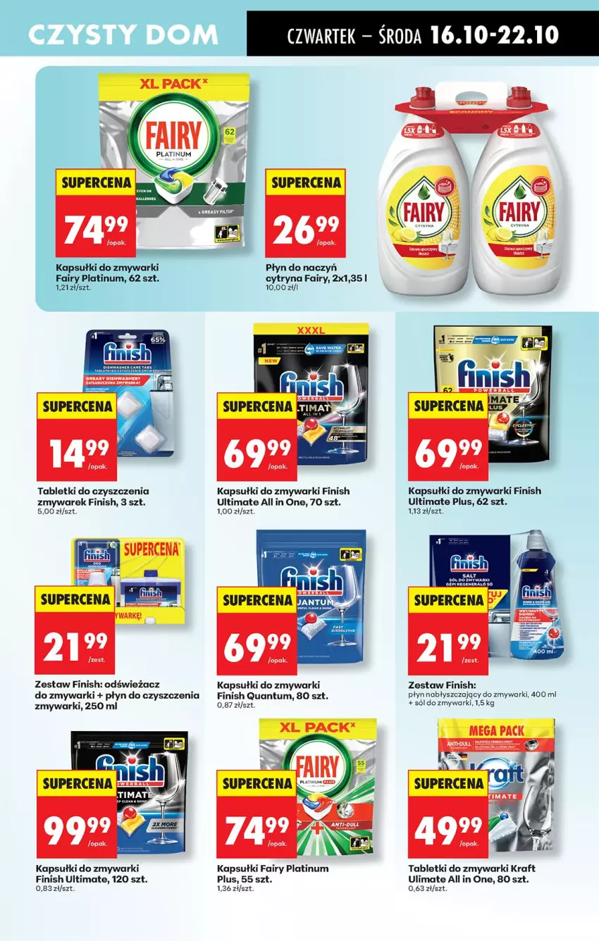 Gazetka promocyjna Biedronka - Od Czwartku - ważna 16.10 do 22.10.2025 - strona 71 - produkty: Fa, Fairy, Finish, Płyn nabłyszczający, Sól, Tablet, Tabletki do zmywarki, Zmywarki