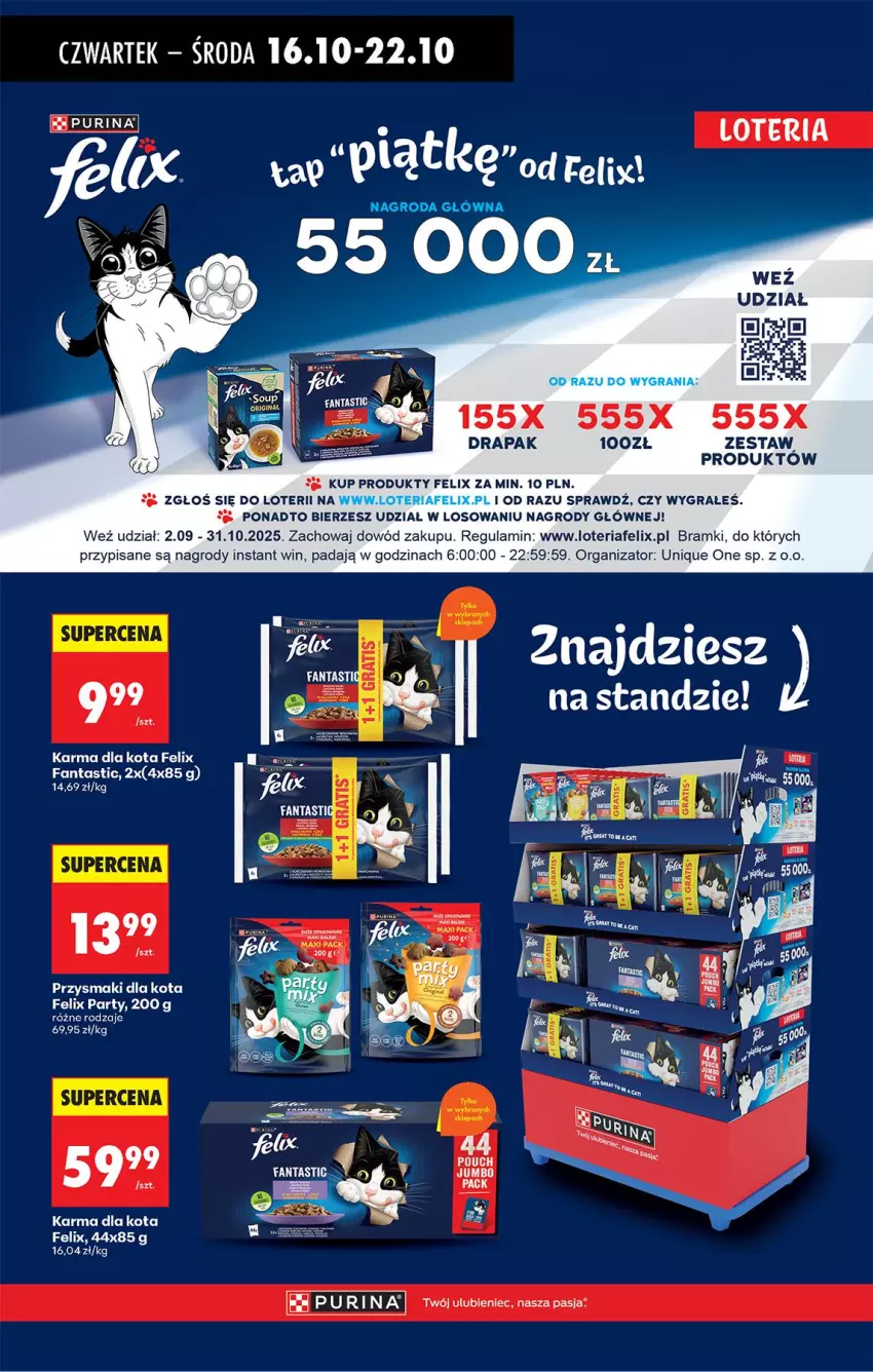 Gazetka promocyjna Biedronka - Od Czwartku - ważna 16.10 do 22.10.2025 - strona 76 - produkty: Drapak, Fa, Fanta, Felix, Gra, Przysmaki, Pur, Purina