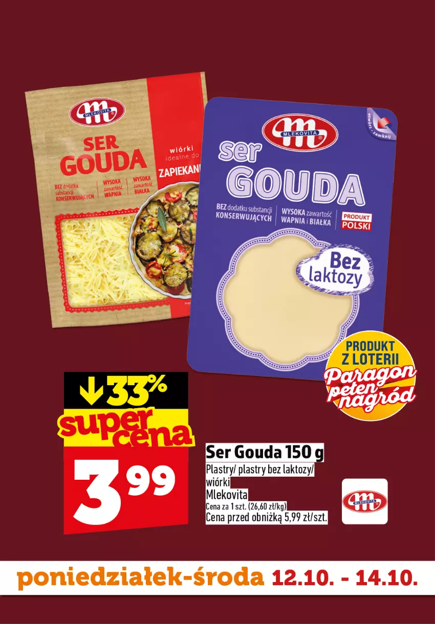 Gazetka promocyjna Topaz - Gazetka - ważna 12.10 do 14.10.2026 - strona 5 - produkty: Gouda, Sok