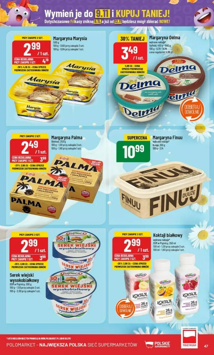 Gazetka promocyjna PoloMarket - ważna 30.10 do 05.11.2024 - strona 42 - produkty: Delma, Finuu, Margaryna, Palma