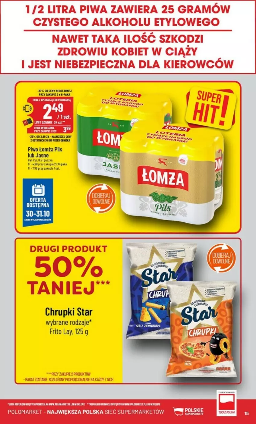 Gazetka promocyjna PoloMarket - ważna 30.10 do 05.11.2024 - strona 7 - produkty: Chrupki, Piwo