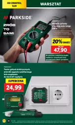 Gazetka promocyjna Lidl - GAZETKA - Gazetka - ważna od 14.09 do 14.09.2024 - strona 36 - produkty: Parkside, Wkręt, Bateria, Woda, Miernik cyfrowy