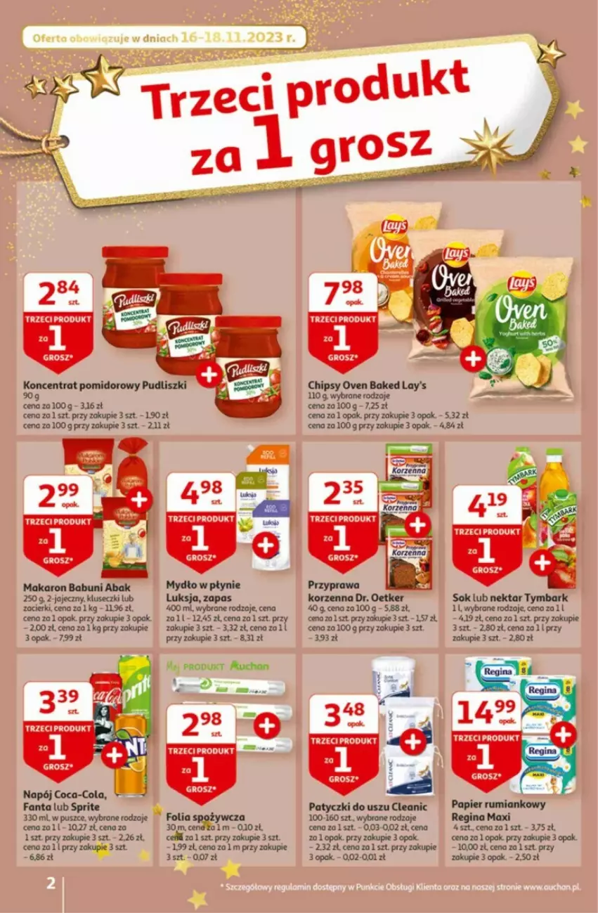 Gazetka promocyjna Auchan - ważna 16.11 do 22.11.2023 - strona 12 - produkty: Cleanic, Dr. Oetker, Fa, Fanta, Nektar, Sok, Sprite