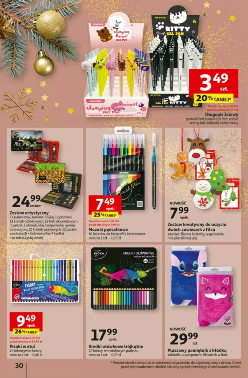 Gazetka promocyjna Auchan - ważna 16.11 do 22.11.2023 - strona 24 - produkty: Długopis, Fa, Gra, Klej, Pamiętnik