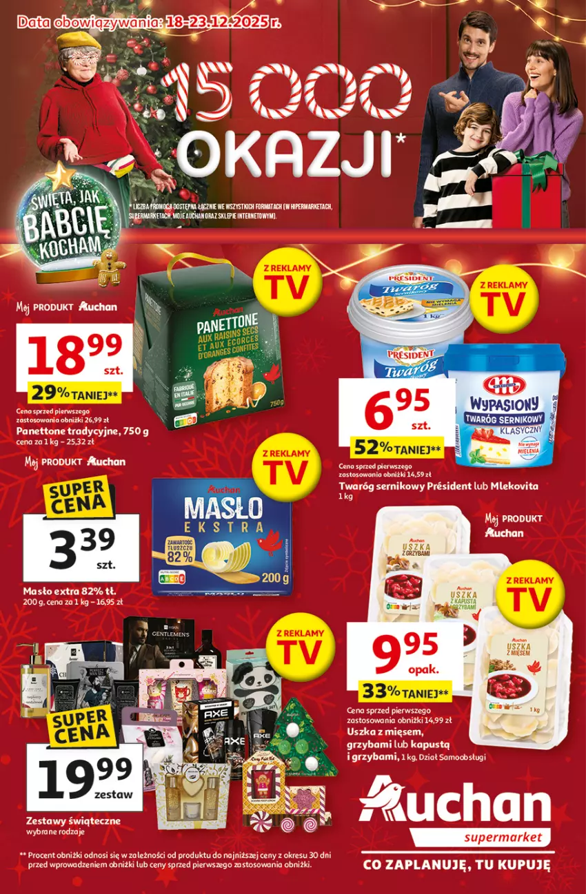 Gazetka promocyjna Auchan - Święta jak babcię kocham Supermarket - ważna 18.12 do 23.12.2025 - strona 1
