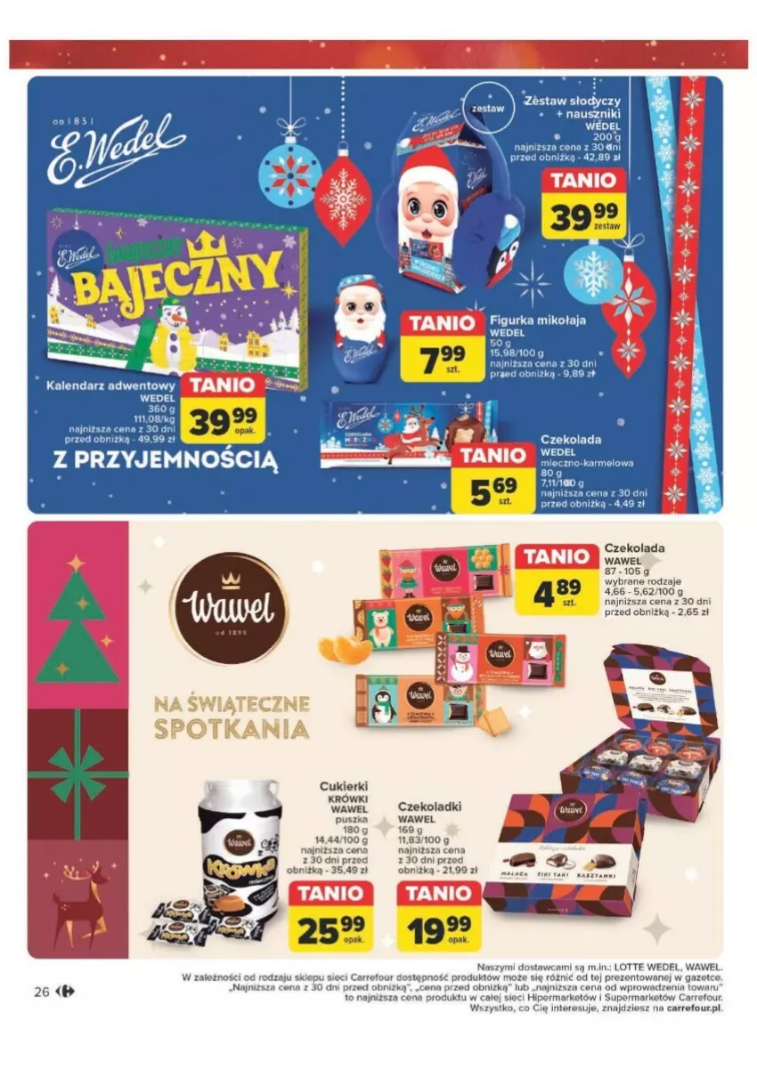 Gazetka promocyjna Carrefour - ważna 12.11 do 30.11.2024 - strona 19 - produkty: Cukier, Cukierki, Czekolada, Kalendarz, Kalendarz adwentowy, Wawel