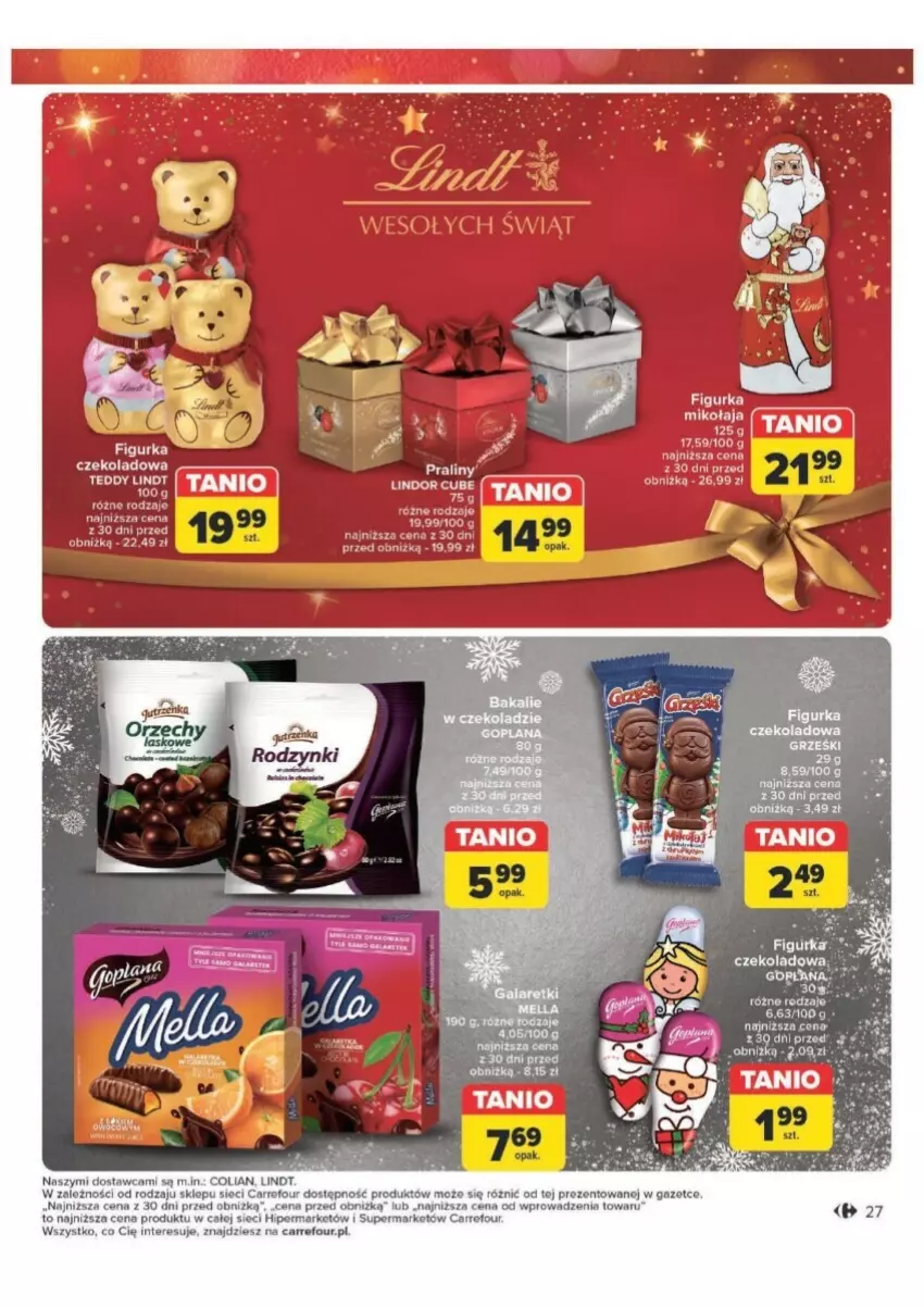 Gazetka promocyjna Carrefour - ważna 12.11 do 30.11.2024 - strona 20 - produkty: Lindt, O nas, Praliny