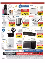 Gazetka promocyjna Carrefour - Gazetka - ważna od 30.11 do 30.11.2024 - strona 28 - produkty: Mikser z misą, Top, Sok, Ser, Por, NBA, Gra, Philips, Czajnik, Mirinda, Kosz, Toster, Mikser, Tran, Warka, Lack, Szynka, Pepsi, Kuchenka mikrofalowa, Syrop, Maszynka, Zelmer, Amica, Grill, Fa