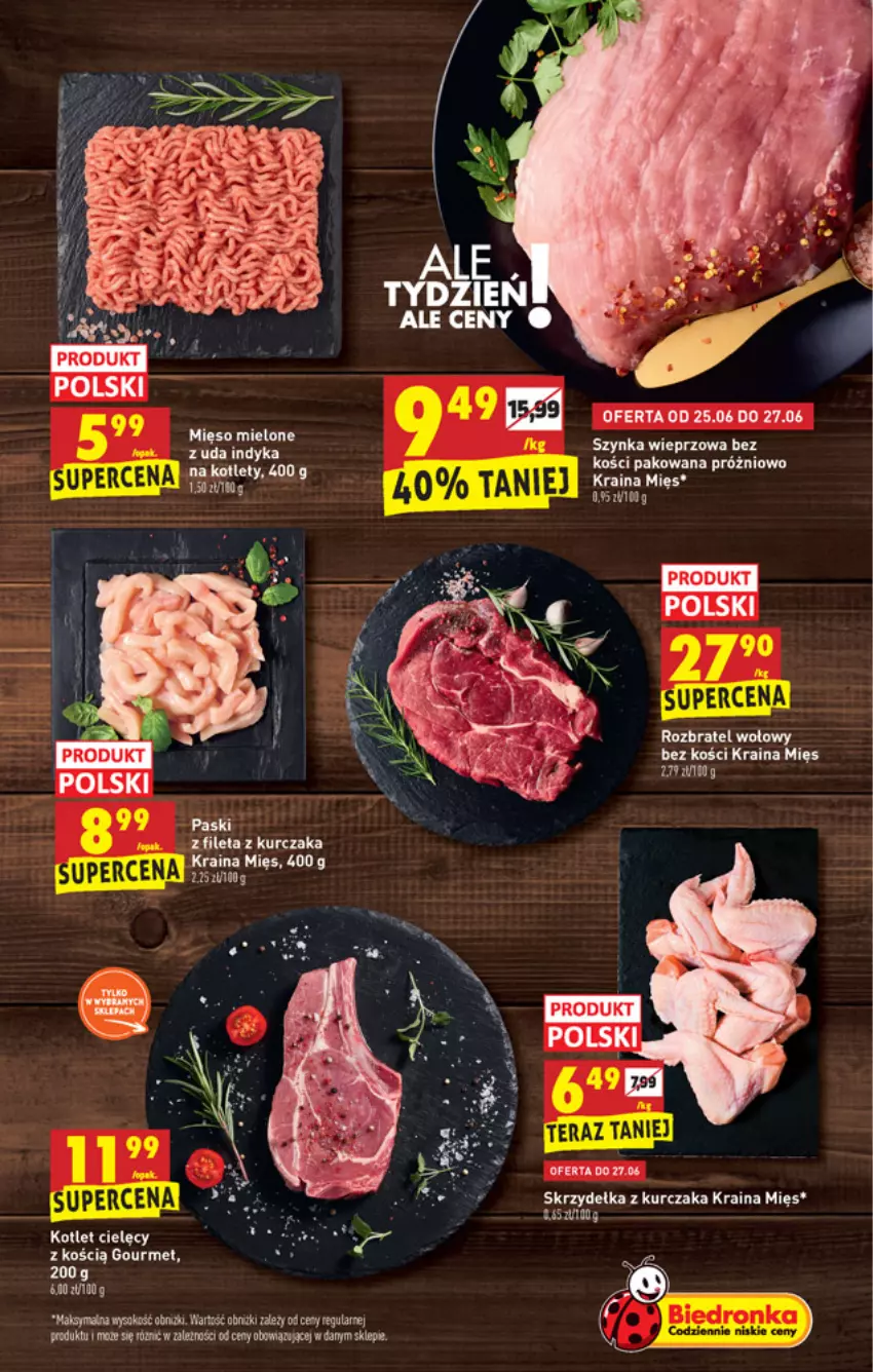 Gazetka promocyjna Biedronka - W tym tygodniu - ważna 24.06 do 30.06.2021 - strona 15 - produkty: Kotlet, Kurczak, Rozbratel wołowy, Skrzydełka z kurczaka