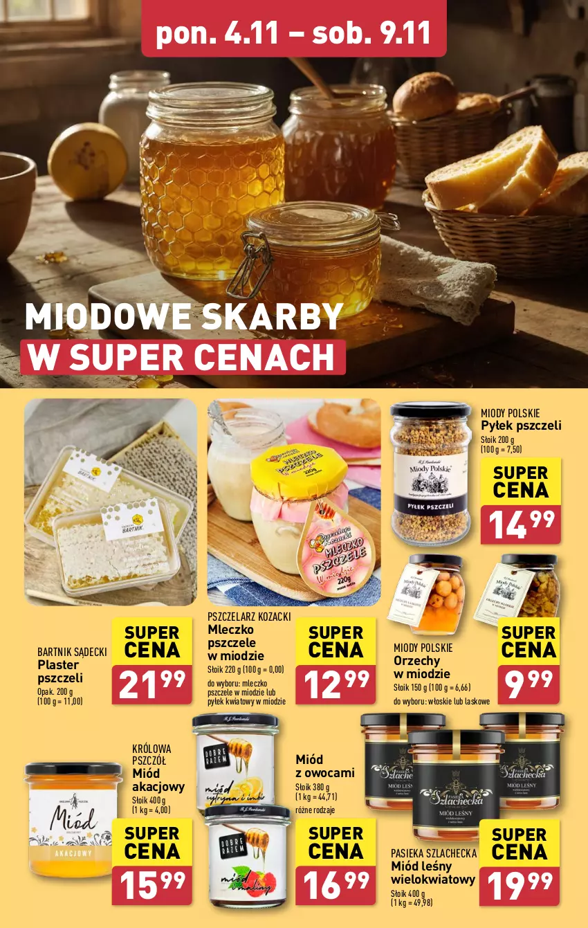 Gazetka promocyjna Aldi - Pełna oferta - ważna 04.11 do 09.11.2024 - strona 17 - produkty: Miód, Miód leśny, Mleczko