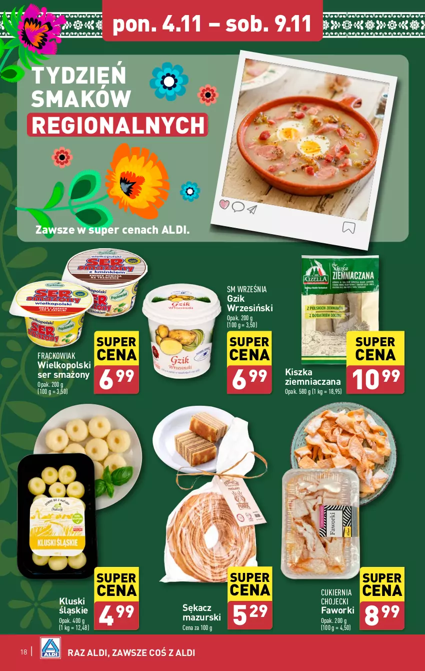 Gazetka promocyjna Aldi - Pełna oferta - ważna 04.11 do 09.11.2024 - strona 18 - produkty: Cukier, Fa, Faworki, Sękacz, Ser