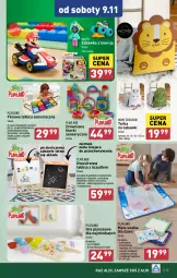 Gazetka promocyjna Aldi - Pełna oferta - Gazetka - ważna od 09.11 do 09.11.2024 - strona 35 - produkty: Gra, Tran, Zabawka, Mattel, Torba, Mata wodna, Dzieci, Klocki, Drewniane klocki