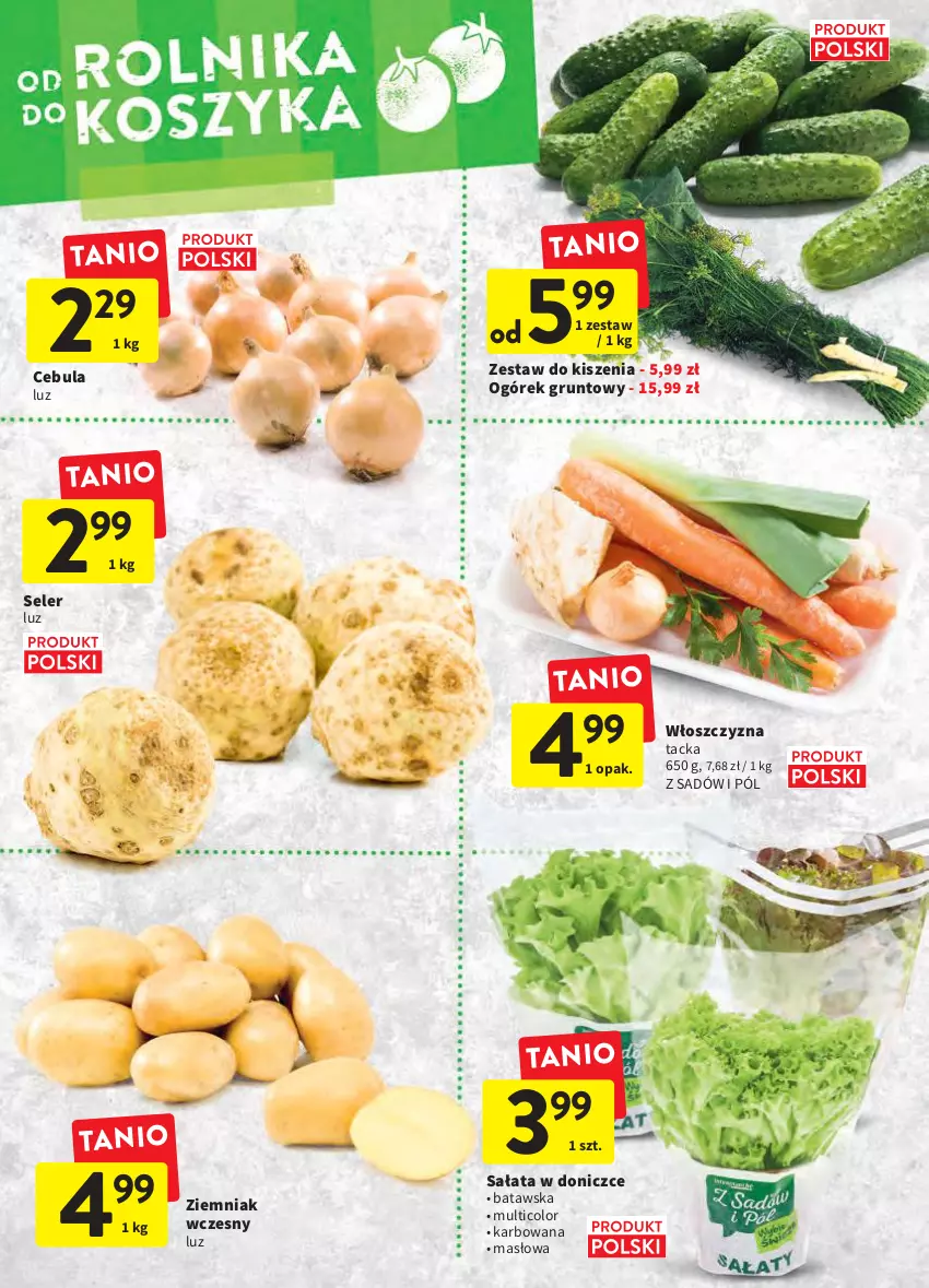 Gazetka promocyjna Intermarche - Świeżo i tanio - ważna 10.03 do 16.03.2022 - strona 12 - produkty: Cebula, Grunt, Masło, Ogórek, Sałat