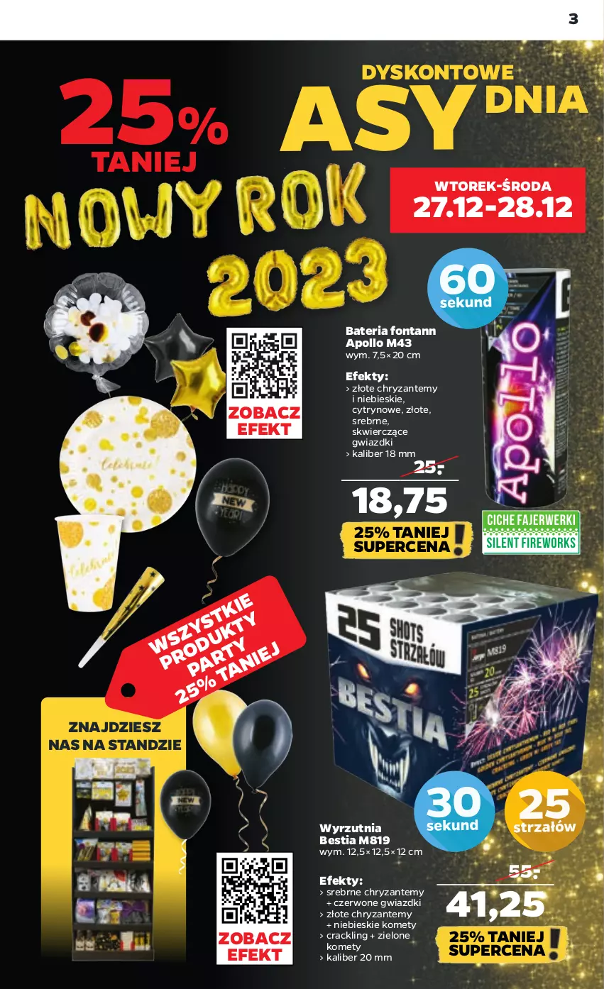 Gazetka promocyjna Netto - Artykuły spożywcze - ważna 27.12 do 31.12.2022 - strona 3 - produkty: Bateria, Wyrzutnia