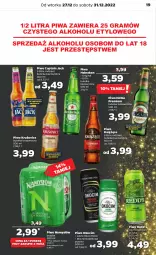 Gazetka promocyjna Netto - Artykuły spożywcze - Gazetka - ważna od 31.12 do 31.12.2022 - strona 19 - produkty: Piwa, Piwo, Książęce, Koc, Gin, Gra, Namysłów, Heineken, Okocim, Captain Jack