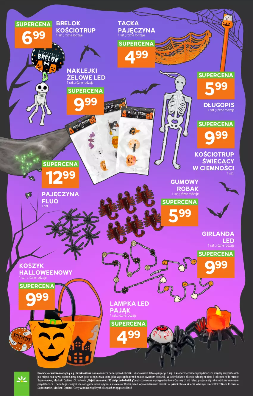 Gazetka promocyjna Stokrotka - Supermarket - ważna 15.10 do 21.10.2026 - strona 52 - produkty: Długopis, Girlanda, Klej, Kosz, Mięso, Optima, Owoce, Warzywa