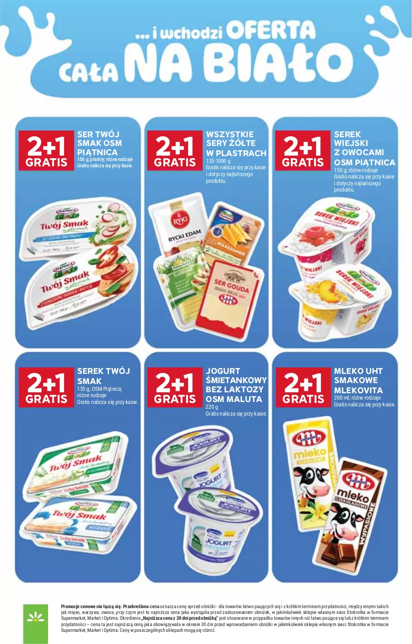 Gazetka promocyjna Stokrotka - Market - ważna 29.10 do 04.11.2026 - strona 10 - produkty: Gra, Jogurt, Mięso, Mleko, Mlekovita, Optima, Owoce, Piątnica, Ser, Serek, Serek wiejski, Twój Smak, Warzywa