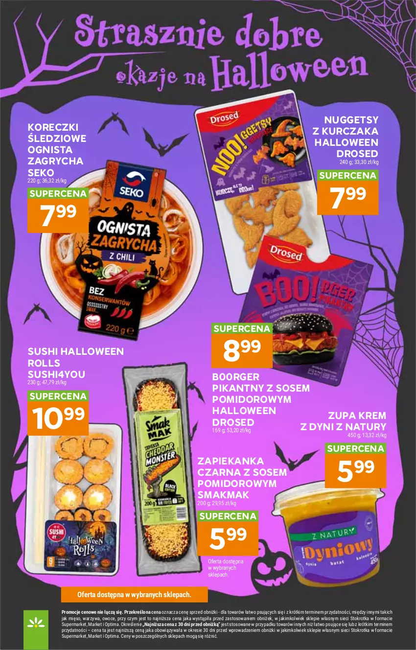 Gazetka promocyjna Stokrotka - Market - ważna 29.10 do 04.11.2026 - strona 19 - produkty: Gry, HP, Koreczki śledziowe, Kurczak, SEKO, Sos, Sushi, Zapiekanka, Zupa