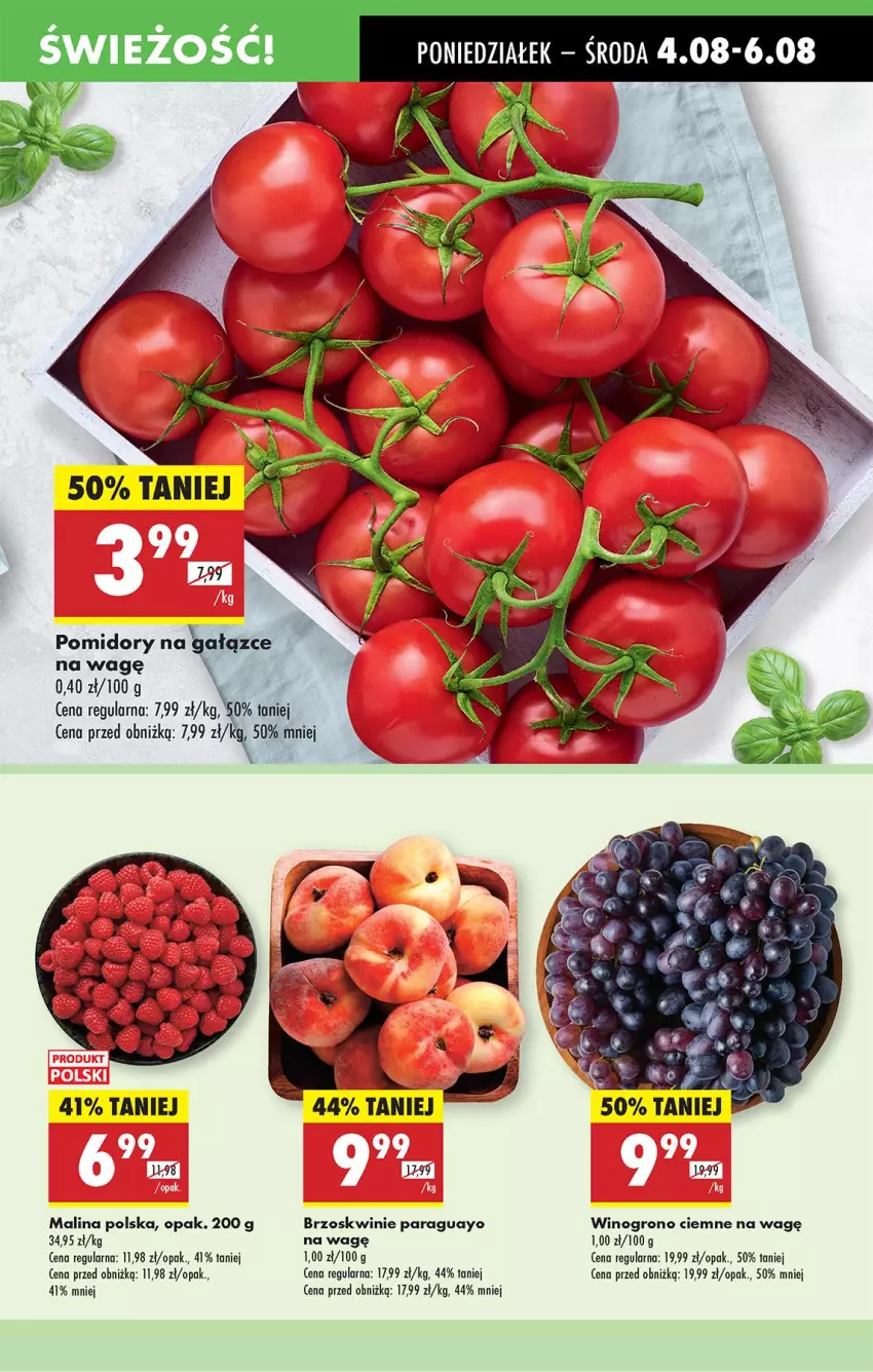 Gazetka promocyjna Biedronka - Od Poniedziałku - ważna 04.08 do 09.08.2025 - strona 23 - produkty: Brzoskwinie, Pomidory
