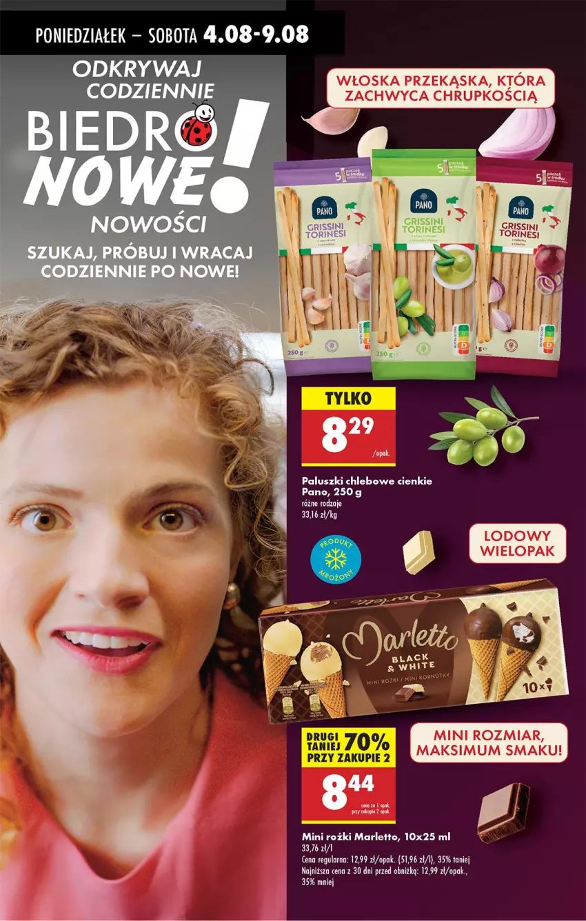 Gazetka promocyjna Biedronka - Od Poniedziałku - ważna 04.08 do 09.08.2025 - strona 38 - produkty: Chleb, Grissini