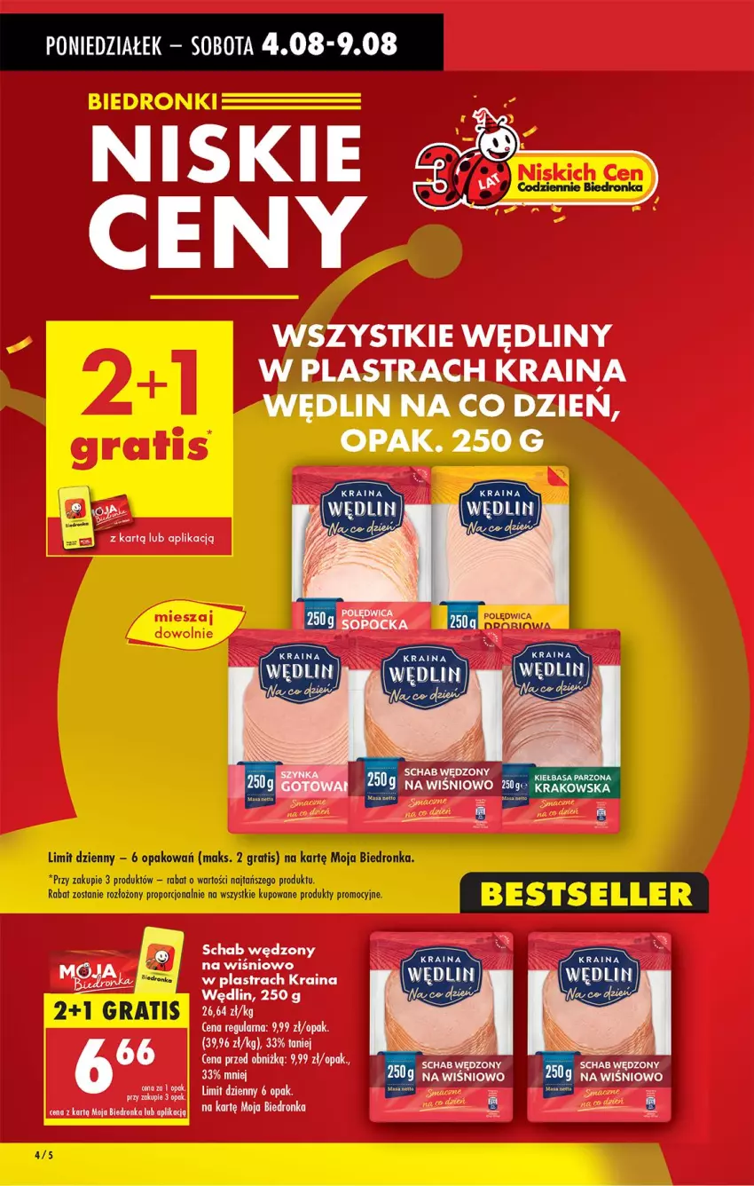 Gazetka promocyjna Biedronka - Od Poniedziałku - ważna 04.08 do 09.08.2025 - strona 4 - produkty: Gra, Polędwica, Por