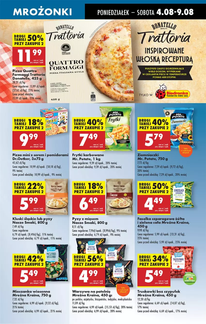 Gazetka promocyjna Biedronka - Od Poniedziałku - ważna 04.08 do 09.08.2025 - strona 45 - produkty: Fa, Frytki, Gouda, Maggi, Piec, Pizza, Ser, Truskawki, Warzywa