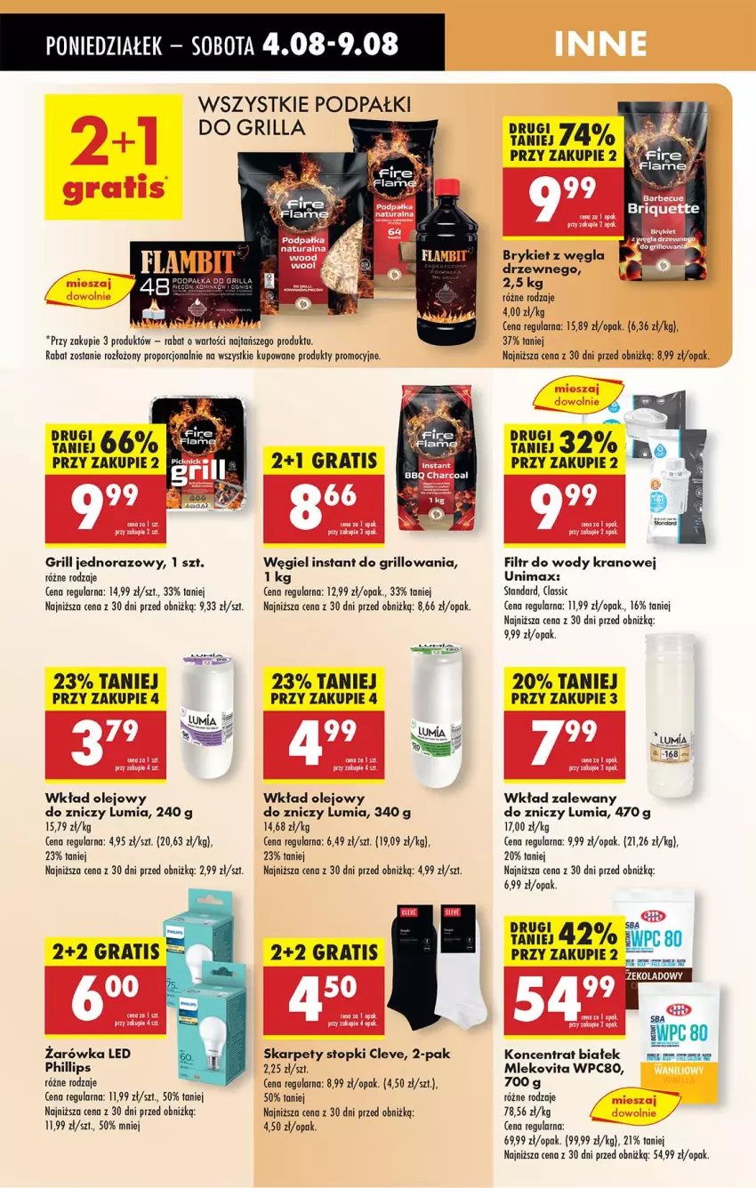 Gazetka promocyjna Biedronka - Od Poniedziałku - ważna 04.08 do 09.08.2025 - strona 78 - produkty: Gra, Grill, Karp, Mleko, Mlekovita, Olej, Por, Top, Wkład olejowy, Znicz