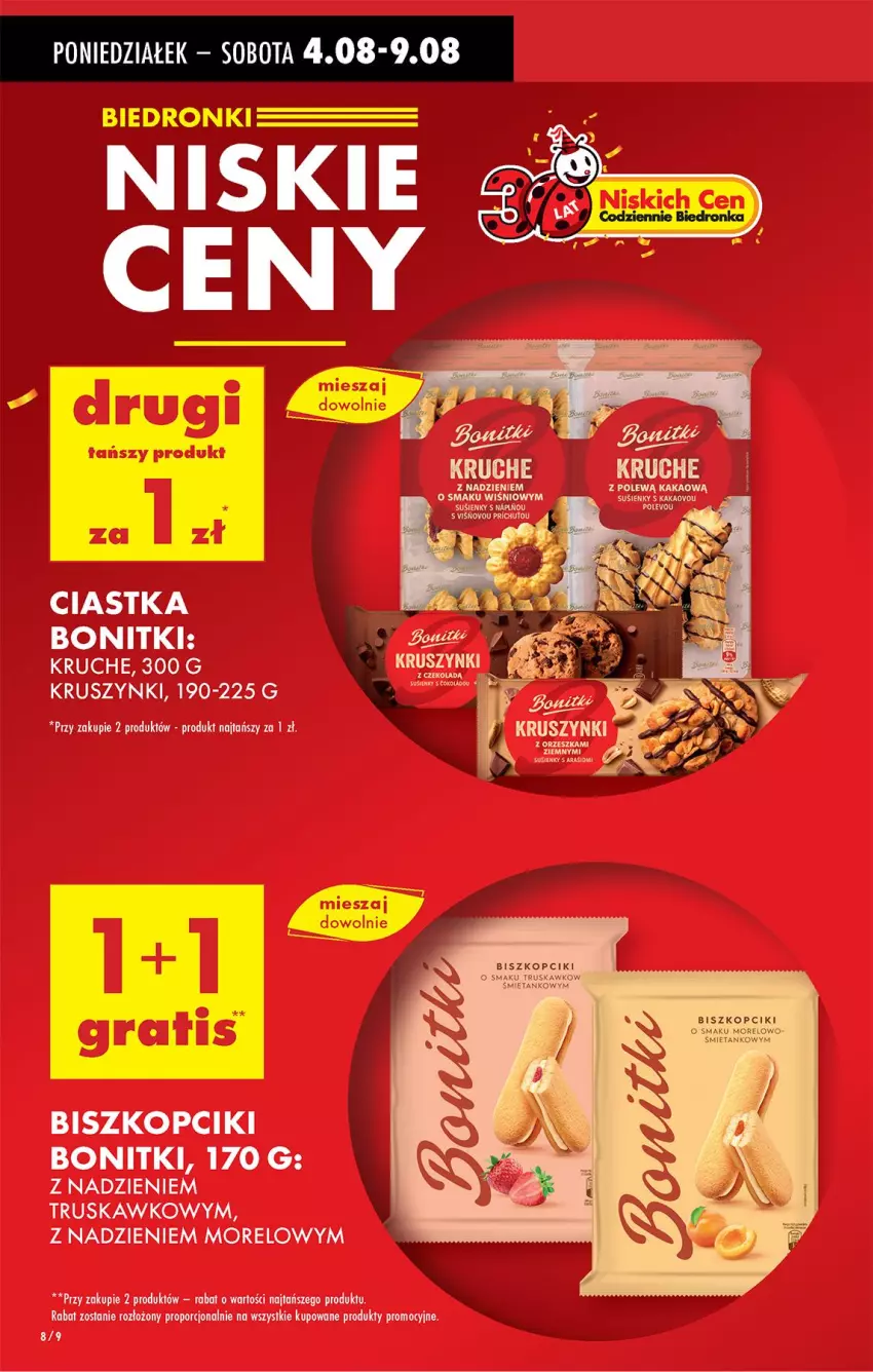 Gazetka promocyjna Biedronka - Od Poniedziałku - ważna 04.08 do 09.08.2025 - strona 8 - produkty: Bonitki, Ciastka, Kakao, Por
