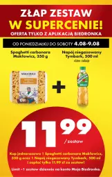Gazetka promocyjna Biedronka - Od Poniedziałku - Gazetka - ważna od 09.08 do 09.08.2025 - strona 16 - produkty: Spaghetti, Tymbark, Napój niegazowany, Napój