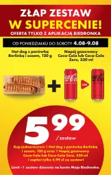 Gazetka promocyjna Biedronka - Od Poniedziałku - Gazetka - ważna od 09.08 do 09.08.2025 - strona 19 - produkty: Sos, Gin, Hot dog, Coca-Cola, Napój gazowany, Napój