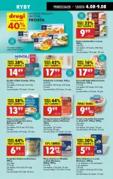 Gazetka promocyjna Biedronka - Od Poniedziałku - Gazetka - ważna od 09.08 do 09.08.2025 - strona 35 - produkty: Sos, Mus, Ryba, Krajanka śledziowa, Ryba z piekarnika, Pstrąg, Krewetki, Mintaj, Piekarnik, Olej, Surimi, Pstrąg łososiowy, Fa