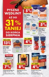 Gazetka promocyjna Biedronka - Od Poniedziałku - Gazetka - ważna od 09.08 do 09.08.2025 - strona 40 - produkty: Kurczak, Krakus, Ser, Parówki, Tera, Wazon, Szynka, Kabanos, Kiełbasa, Olewnik