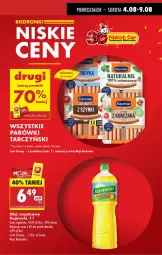Gazetka promocyjna Biedronka - Od Poniedziałku - Gazetka - ważna od 09.08 do 09.08.2025 - strona 5 - produkty: Kujawski, Parówki, Olej rzepakowy, Olej