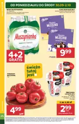 Gazetka promocyjna Stokrotka - Supermarket - Gazetka - ważna od 02.10 do 02.10.2024 - strona 6 - produkty: Warzywa, Por, Mus, Gra, Mleczko, Muszynianka, Owoce, Woda, Pomidory, Mięso