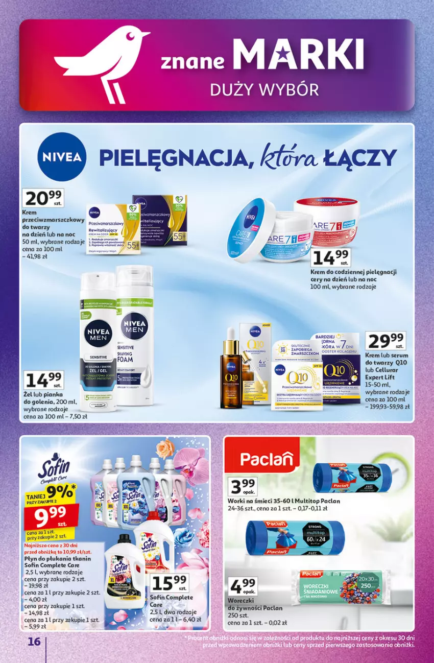 Gazetka promocyjna Auchan - Znane marki duży wybór Hipermarket - ważna 04.09 do 10.09.2025 - strona 16 - produkty: Danio, Kolagen, Mars, Płyn do płukania, Top, Worki na śmiec, Worki na śmieci