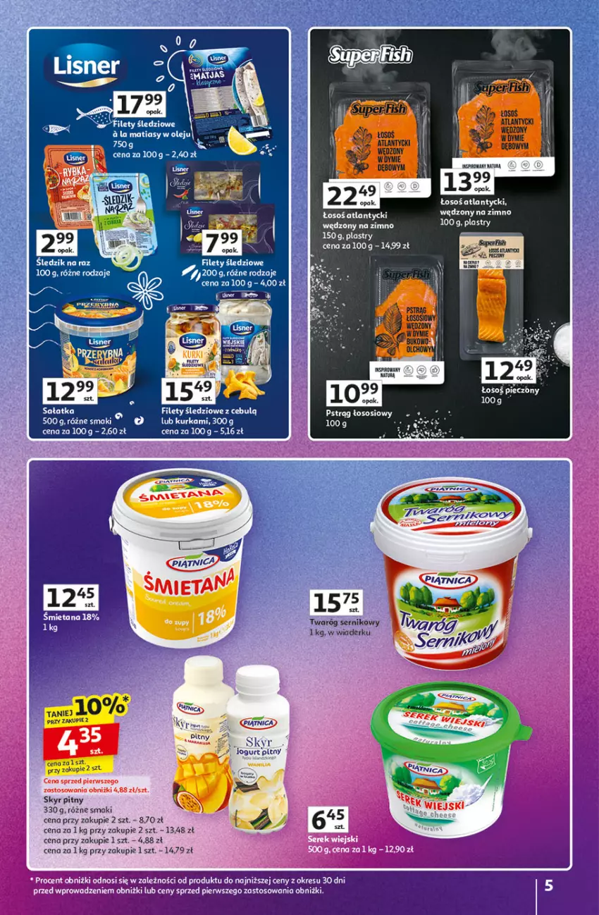 Gazetka promocyjna Auchan - Znane marki duży wybór Hipermarket - ważna 04.09 do 10.09.2025 - strona 5 - produkty: Olej, Pstrąg, Sos