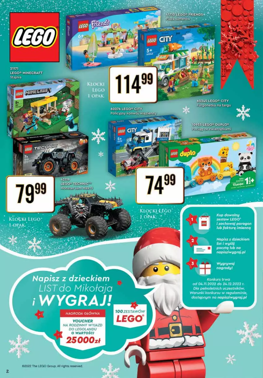 Gazetka promocyjna Dino - Gazetka - ważna 28.11 do 11.12.2022 - strona 2 - produkty: LEGO, Ser, Urgo